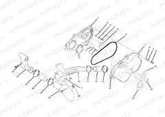CLUTCH COVER ASSEMBLY 250 4x4 / W928127 (4922872287B006) | CLUTCH COVER ASSEMBLY 250 4x4 / W928127 (4922872287B006)