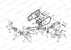 CLUTCH COVER ASSEMBLY 2X4 300 W957530 (4930053005B013) | CLUTCH COVER ASSEMBLY 2X4 300 W957530 (4930053005B013)