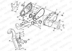 CLUTCH COVER Scrambler 400 W98BC38C (4947254725C006) | CLUTCH COVER Scrambler 400 W98BC38C (4947254725C006)