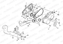 CLUTCH COVER XPLORER 400L W98CC38C (4945414541C004) | CLUTCH COVER XPLORER 400L W98CC38C (4945414541C004)