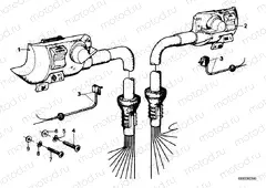 Combination switch at handlebar