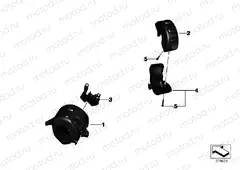 Combination switch at handlebar