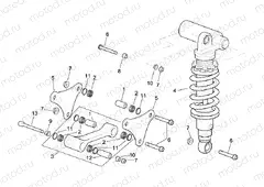 Connecting rod - rear shock abs.