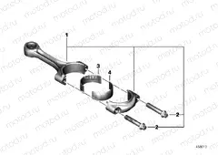 Connecting rod with bearing