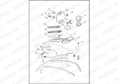 CONSOLE, FUEL TANK - FLHTCU, FLHTCUL, FLHTK, FLHTKL, FLHX, FLHXS, FLTRX & FLTRXS (2 OF 2)