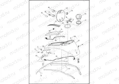 CONSOLE, FUEL TANK - FLHTCUTG