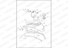 CONSOLE, FUEL TANK - FLHTP