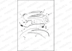 CONSOLE, FUEL TANK - FLHXS, FLTRXS