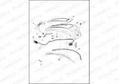 CONSOLE, FUEL TANK - FLHXS, FLTRXS, FLHXST AND FLTRXST
