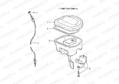 CONTROLS | CONTROLS, THROTTLE ASM./CABLE - A07MH76FA (4999200299920029B06)