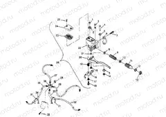 CONTROLS - MASTER CYLINDER/BRAKE LINE 2X4 300 W957530 (4930053005B009) | CONTROLS - MASTER CYLINDER/BRAKE LINE 2X4 300 W957530 (4930053005B009)