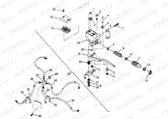 CONTROLS - MASTER CYLINDER/BRAKE LINE 2x4 400L W947540 (4926752675B008) | CONTROLS - MASTER CYLINDER/BRAKE LINE 2x4 400L W947540 (4926752675B008)