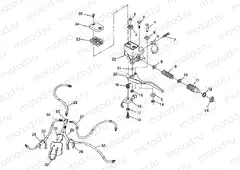 CONTROLS - MASTER CYLINDER/BRAKE LINE 4X4 350L W938139 (4924052405021A) | CONTROLS - MASTER CYLINDER/BRAKE LINE 4X4 350L W938139 (4924052405021A)