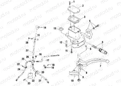 CONTROLS - MASTER CYLINDER/BRAKE LINE - A00CH50AA (4954805480B012) | CONTROLS - MASTER CYLINDER/BRAKE LINE - A00CH50AA (4954805480B012)