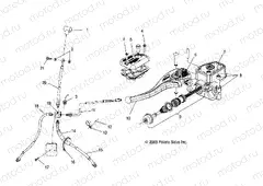 CONTROLS - MASTER CYLINDER/BRAKE LINE - A04CH68AC/AF/AH/AJ/AT/AV (4986128612B13) | CONTROLS - MASTER CYLINDER/BRAKE LINE - A04CH68AC/AF/AH/AJ/AT/AV (4986128612B13)