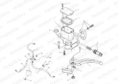 CONTROLS - MASTER CYLINDER/BRAKE LINE - A99BG38CB (4952505250b012) | CONTROLS - MASTER CYLINDER/BRAKE LINE - A99BG38CB (4952505250b012)