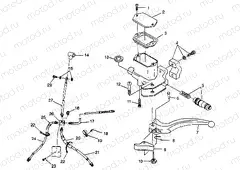 CONTROLS - MASTER CYLINDER/BRAKE LINE - A99CH33CB (4945964596b011) | CONTROLS - MASTER CYLINDER/BRAKE LINE - A99CH33CB (4945964596b011)
