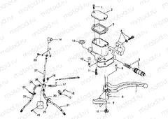 CONTROLS - MASTER CYLINDER/BRAKE LINE - A99CH45IA (4949154915B009) | CONTROLS - MASTER CYLINDER/BRAKE LINE - A99CH45IA (4949154915B009)