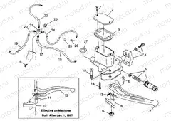 CONTROLS - MASTER CYLINDER/BRAKE LINE Magnum 4X4 W97AC42A | CONTROLS - MASTER CYLINDER/BRAKE LINE Magnum 4X4 W97AC42A, Swedish Magnum 4 (4940834083B010)
