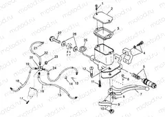 CONTROLS - MASTER CYLINDER/BRAKE LINE - N98AE50D (4946394639b013) | CONTROLS - MASTER CYLINDER/BRAKE LINE - N98AE50D (4946394639b013)