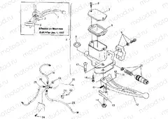 CONTROLS - MASTER CYLINDER/BRAKE LINE Sport 400L W97BA38C and Trail Blazer (4940124012B010) | CONTROLS - MASTER CYLINDER/BRAKE LINE Sport 400L W97BA38C and Trail Blazer (4940124012B010)