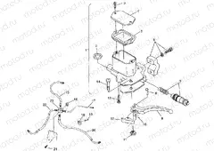 CONTROLS-MASTER CYLINDER/BRAKE LINE Trail Blazer W98BA25C (4945464546B008) | CONTROLS-MASTER CYLINDER/BRAKE LINE Trail Blazer W98BA25C (4945464546B008)