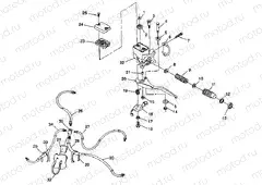 CONTROLS - MASTER CYLINDER/BRAKE LINE Trail Boss W938527 (4924072407017A) | CONTROLS - MASTER CYLINDER/BRAKE LINE Trail Boss W938527 (4924072407017A)