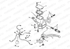 CONTROLS - MASTER CYLINDER/BRAKE LINE - W98BC50A (4944994499b012) | CONTROLS - MASTER CYLINDER/BRAKE LINE - W98BC50A (4944994499b012)