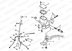 CONTROLS - MASTER CYLINDER/BRAKE LINE - W98CH50A(C)(D)(E)(F) (4950135013b011) | CONTROLS - MASTER CYLINDER/BRAKE LINE - W98CH50A(C)(D)(E)(F) (4950135013b011)