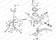 CONTROLS-MASTER CYLINDER/BRAKE LINE XPRESS 300 W98CA28C (4945364536B007) | CONTROLS-MASTER CYLINDER/BRAKE LINE XPRESS 300 W98CA28C (4945364536B007)