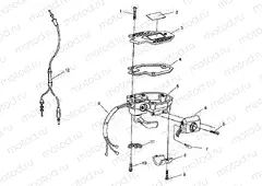 CONTROLS - THROTTLE ASM./CABLE 4X4 350L W938139 (4924052405020A) | CONTROLS - THROTTLE ASM./CABLE 4X4 350L W938139 (4924052405020A)
