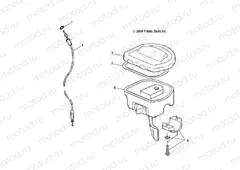 CONTROLS - THROTTLE ASM./CABLE - A05MH68AP (4999609960B11) | CONTROLS - THROTTLE ASM./CABLE - A05MH68AP (4999609960B11)