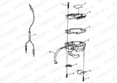 CONTROLS - THROTTLE ASM./CABLE Magnum 2X4 W98AA42A (4945524552B008) | CONTROLS - THROTTLE ASM./CABLE Magnum 2X4 W98AA42A (4945524552B008)
