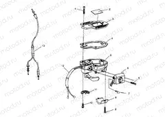 CONTROLS - THROTTLE ASM./CABLE Sportsman 4x4 W948040 (4926842684B010) | CONTROLS - THROTTLE ASM./CABLE Sportsman 4x4 W948040 (4926842684B010)