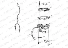 CONTROLS - THROTTLE ASM./CABLE Trail Blazer W98BA25C (4945464546B007) | CONTROLS - THROTTLE ASM./CABLE Trail Blazer W98BA25C (4945464546B007)