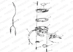 CONTROLS - THROTTLE ASM./CABLE XPLORER 300 W969130 (4935903590B008) | CONTROLS - THROTTLE ASM./CABLE XPLORER 300 W969130 (4935903590B008)