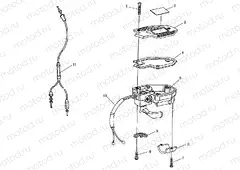 CONTROLS - THROTTLE ASM./CABLE XPRESS 300 W969530 and XPRESS 400 W969540 (4935923592B014) | CONTROLS - THROTTLE ASM./CABLE XPRESS 300 W969530 and XPRESS 400 W969540 (4935923592B014)