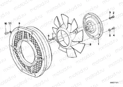 Cooling system-fan/fan coupling