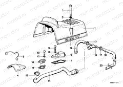 Cover panel / engine ventilation