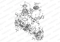 CRANKCASE and CYLINDER  350 2X4-Update (4919821982035A) | CRANKCASE and CYLINDER  350 2X4-Update (4919821982035A)