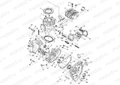 CRANKCASE and CYLINDER (400) XPRESS 400 W969540 (4935923592D011) | CRANKCASE and CYLINDER (400) XPRESS 400 W969540 (4935923592D011)