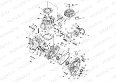 CRANKCASE and CYLINDER 4X4 350L W938139 (4924052405035A) | CRANKCASE and CYLINDER 4X4 350L W938139 (4924052405035A)