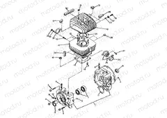 CRANKCASE and CYLINDER ASSEMBLY 250 4x6/W928627 (4922902290039A) | CRANKCASE and CYLINDER ASSEMBLY 250 4x6/W928627 (4922902290039A)