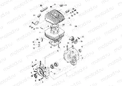 Crankcase and Cylinder Assembly (4913491349031A) | Crankcase and Cylinder Assembly (4913491349031A)