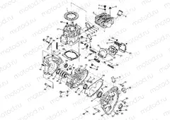 CRANKCASE and CYLINDER Sport 400L W98BA38C (4947234723C011) | CRANKCASE and CYLINDER Sport 400L W98BA38C (4947234723C011)