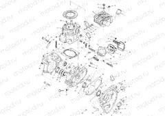 CRANKCASE and CYLINDER (SPORT) - W968540 (4935863586C013) | CRANKCASE and CYLINDER (SPORT) - W968540 (4935863586C013)