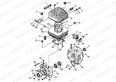CRANKCASE and CYLINDER Trail Boss W98AA25C (4945314531C007) | CRANKCASE and CYLINDER Trail Boss W98AA25C (4945314531C007)