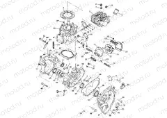 CRANKCASE and CYLINDER - W98BC38C (4947254725d001) | CRANKCASE and CYLINDER - W98BC38C (4947254725d001)