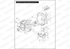CRANKCASE AND ENGINE OIL FILTER - TWIN CAM 88â¢