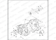 CRANKCASE AND ENGINE OIL FILTER - Twin Cam 88Bâ¢
